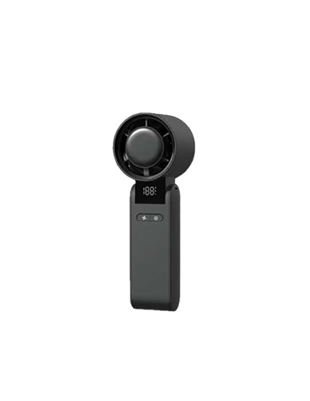 Ventilador de mano recargable, 4000 mah, negro