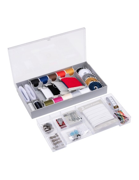 Caja costura 87 piezas 15,1 x 26,5 x 4,7 cm