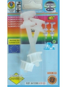 TORNILLO INODORO TAPA S M 2 PZ