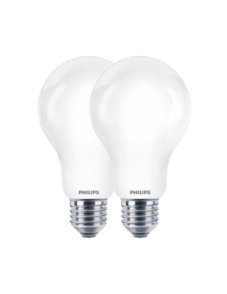Bombilla estándar led e27 8,5 w 1055 lm 2700 k luz cálida, 2 uds