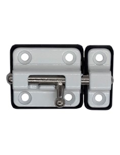 Pasador cerrojo base plástica 35 mm blanco