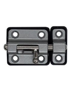 Pasador cerrojo base plástica 35 mm cromo mate