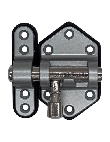 Pasador reforzado base plástica 40 mm cromo mate