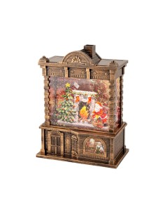 Farol de agua santa claus con música 16,5 x 9,5 x 21,7 cm