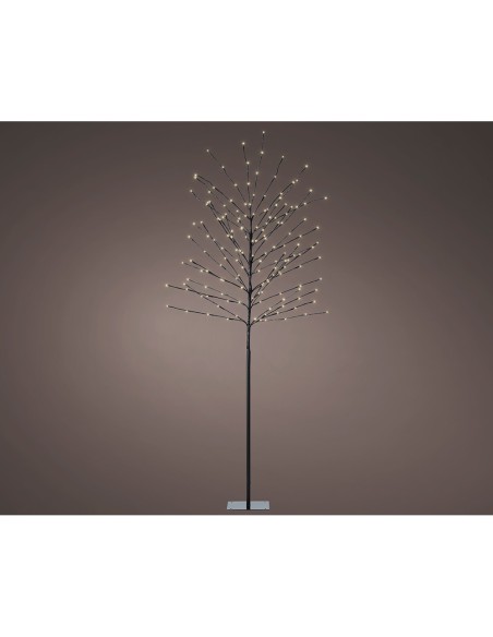 Árbol iluminado exterior 160 leds luz cálida ø70 cm x 1,80 m