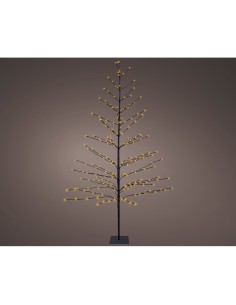 Árbol iluminado 232 leds luz cálida 1,80 m