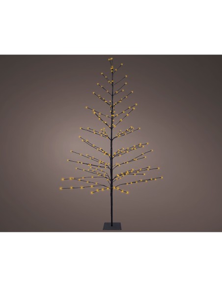 Árbol iluminado 232 leds luz cálida 1,80 m