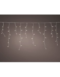 Cortina led de carámbano connect (interconectable) multifunción 250 leds luz cálida con efecto intermitente exterior blanco  ...