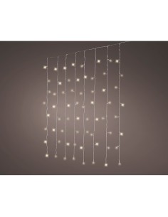Cortina led multifunción interconectable, luz blanca cálida, 200 leds, 1,5 x 2 m