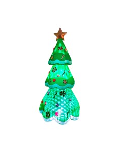 Árbol de navidad hinchable con luz, 110 x 110 x 240 cm