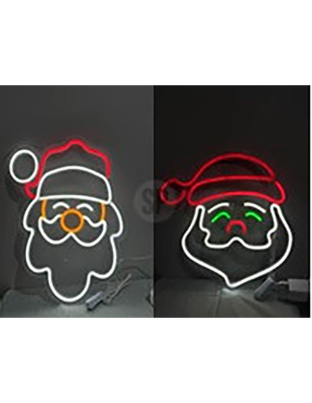 Figura navideña de neón, 2 modelos variados