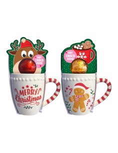 Taza con asa de bastón de caramelo, modelos variados