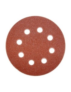 PAPEL ABRASIVO VELCRO 125MM. 80GR.(10U)