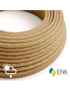 Manguera tubular h05rn-f, 2 x 1,00 mm, téxtil yute, 50 m