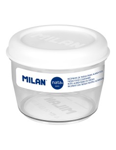 Fiambrera de tritán hermética redonda nata® 624 blanco 500 ml