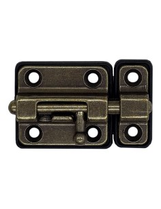 Pasador cerrojo base plástica 35 mm cuero