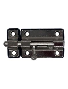 Pasador cerrojo base plástica 50 mm cromo