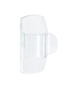 Clips redondos para cables, tranparentes, 19 x 32 x 13 mm, 4 uds + 5 tiras, 17017clr