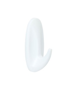 Gancho de diseño pequeño, blanco, 2 uds + 4 tiras, max 450 gr