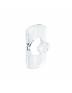 Mini gancho decorativo, transparente, 20 uds + 24 tiras