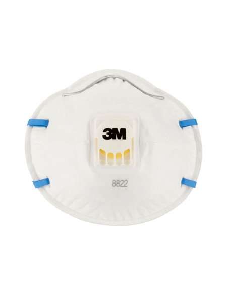 Mascarilla para partículas 8822, ffp2, con válvula, 3 uds
