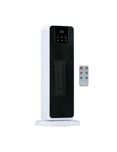 Calefactor de torre 800/2000 w, blanco, 21 x 21 x 46 cm