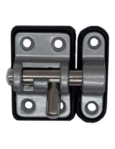 Pasador reforzado base plástica 25 mm cromo mate