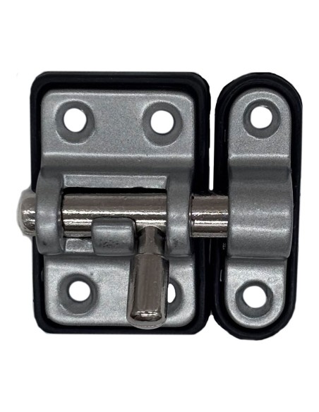 Pasador reforzado base plástica 25 mm cromo mate