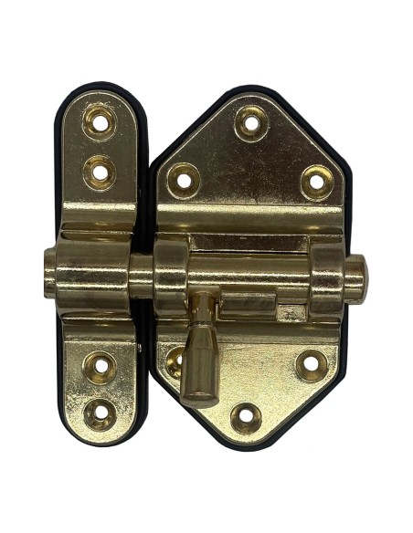 Pasador reforzado base plástica 40 mm dorado