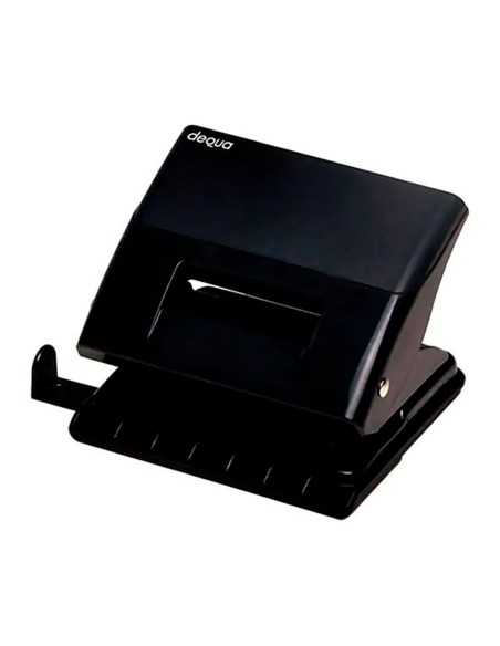 Perforadora para papel de 2 punzones negro