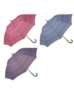 Paraguas largo automático estampado étnico con uv 50+, colores surtidos