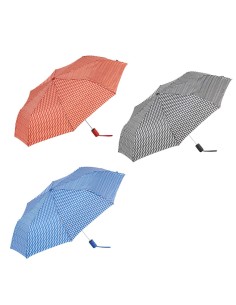 Paraguas automático estampados ovalados con uv 50+, colores surtidos