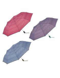 Paraguas automático estampado étnico con uv 50+, colores surtidos