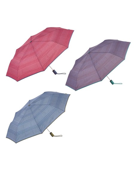 Paraguas automático estampado étnico con uv 50+, colores surtidos