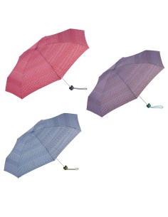 Paraguas mini manual estampado étnico con uv 50+, colores surtidos