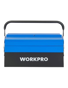 Caja de herramientas metálica, 5 compartimentos, 41,5 × 20 × 20 cm