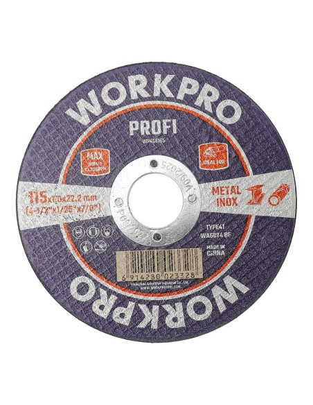 Disco de corte, acero inoxidable, metal, profi, ø115 x 1,6 x 22,2 mm