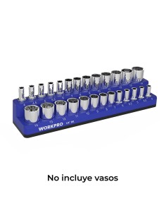 Organizador magnético vacío para vasos de 1/4" estándar