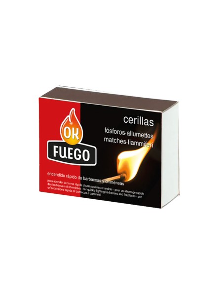 Okfuego cerillas de cocina 100 uds x 3 cajas
