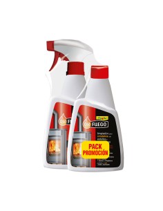 Okfuego limpiador para cristales de estufas y chimeneas, 500 ml, pack 2 uds