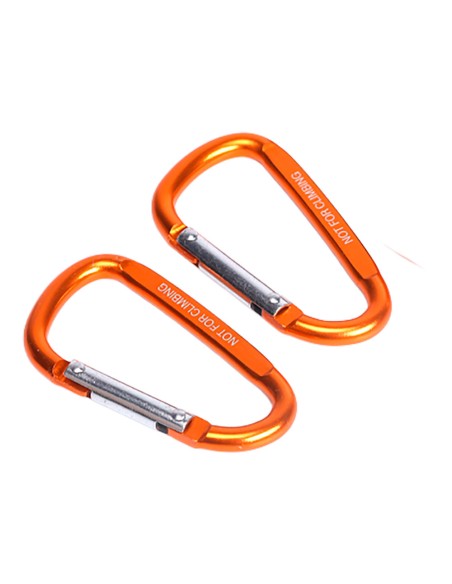 Mosquetón 60 mm, juego 2 uds