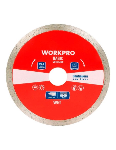 Disco de corte, diamante, diente continuo, basic, ø125 x 22,2 x 7 mm