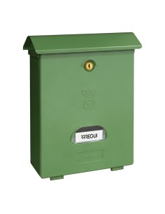 Buzón individual exterior, mediano, classic, poliestireno, verde, 27 x 11 x 34,6 cm