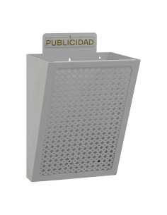 Cesta de publicidad e2302, acero, plata, 22 x 19 x 35,5 cm