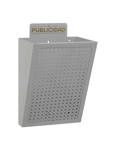 Cesta de publicidad e2302, acero, plata, 22 x 19 x 35,5 cm