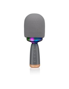 Micrófono karaoke con altavoz, 5 w 7,5 x 7,5 x 22 cm