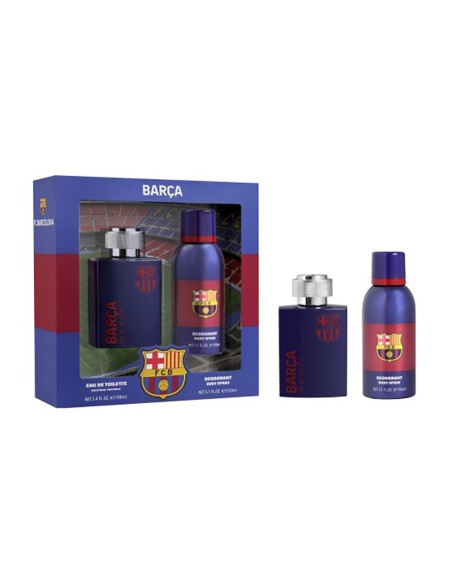Estuche fc barcelona con colonia 100 ml y desodorante en spray 150 ml