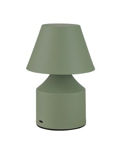 Lámpara metálica led 3cct de mesa recargable 2 w 200 lm, verde, ø110 x 163 mm