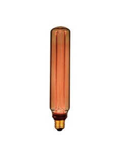 Bombilla led t60 decorativa tubular e27 4 w 200 lm 1800 k luz cálida ø60 x 300 mm