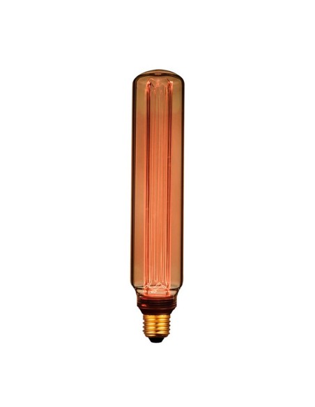 Bombilla led t60 decorativa tubular e27 4 w 200 lm 1800 k luz cálida ø60 x 300 mm